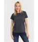 Lois Jeans Kortrmad bas-T-shirt med Puff-logotyp