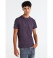 Lois Jeans Basic lila t-shirt med pufftryck