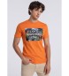 Lois Jeans Kurzarm-T-Shirt 131958 Orange