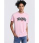 Lois Jeans Pink kortrmet t-shirt