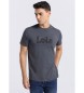 Lois Jeans T-shirt de manga curta cinzenta