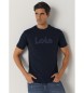 Lois Jeans Marineblaues Kurzarm-T-Shirt