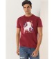 Lois Jeans Rood T-shirt met korte mouwen