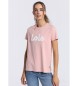 Lois Jeans T-shirt rose à manches courtes