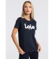 Lois Jeans T-shirt de manga curta da Marinha