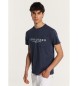 Lois Jeans Essential navy kortærmet grafisk lomme t-shirt med lomme
