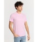 Lois Jeans T-shirt a maniche corte con il logo Puff Lois rosa