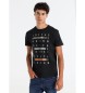 Lois Jeans Slogan T-shirt svart