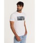 Lois Jeans T-shirt à manches courtes avec motifs patchwork blancs