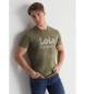 Lois Jeans T-shirt met korte mouwen en groen scoutinglogo