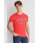 Lois Jeans T-shirt z krótkim rękawem i nadrukiem 62 czerwony