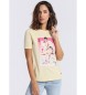Lois Jeans Kortärmad t-shirt med pappersmönster