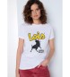 Lois Jeans T-shirt met korte mouwen en witte opdruk