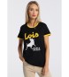 Lois Jeans Kortrmet T-shirt 132115 Sort