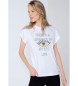 Lois Jeans Grafica Glitter T-shirt korte mouw wit