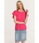 Lois Jeans Drop-sleeve T-shirt with open back rib