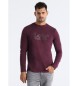 Lois Jeans T-shirt Hugo Teo bordowy