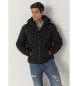 Lois Jeans Schwarze Puffer-Steppjacke