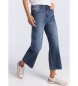 Lois Jeans Jeans : Tall Box - Straight Wide Crop donkerblauw