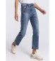 Lois Jeans Calças de ganga : Caixa alta - Azul recto de corte largo