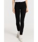 Lois Jeans Push-up-Skinny-Jeans - Ultraschwarze kurze Ärmel