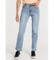 Lois Jeans Jeans straight - Tiro corto towel | Tallaje en Pulgadas azul