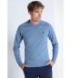 Lois Jeans Basic embroidered knitted jumper Toro blue