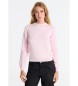 Lois Jeans Jersey básico con logo rosa