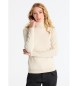 Lois Jeans Basic-Pullover mit beigem Logo und Schwanenhals