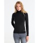 Lois Jeans Maglia basic a collo alto con logo nero