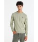 Lois Jeans Basic gebreide groene trui