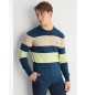 Lois Jeans Camisola com riscas multicoloridas em dois tons