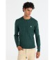 Lois Jeans Maglione verde lavorato a trecce