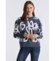 Lois Jeans Atenea Eya pulover modre barve