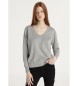 Lois Jeans Elsa Gina trui grijs