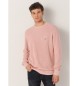 Lois Jeans Różowy sweter z dzianiny