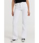 Lois Jeans Calças de cor push up flare - Subida média 5 bolsos branco