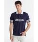 Lois Jeans Koszulka polo Elite w kolorze granatowym z haftem