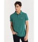 Lois Jeans Short sleeve polo shirt with embroidered green Patch logo