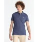 Lois Jeans Klassisches blaues Poloshirt