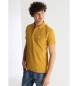 Lois Jeans Polo classica a maniche corte con logo toro giallo