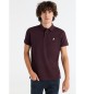 Lois Jeans Polo clásico con logo toro lila