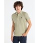 Lois Jeans Polo clÃ¡sico con logo toro beige