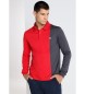 Lois Jeans LOIS JEANS - Contrast long-sleeved polo shirt red