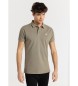 Lois Jeans Short sleeve polo shirt with embroidered logo green