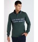 Lois Jeans LOIS JEANS - Long sleeve polo shirt Jaquard collar green