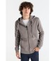 Lois Jeans Basic sweatshirt med htte, gr lynls