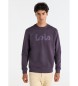 Lois Jeans Camisola básica com logótipo estampado lilás