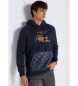 Lois Jeans LOIS JEANS - Sudadera capucha con estampado grafico gris