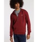 Lois Jeans Sweatshirt med hætte 131451 Rød